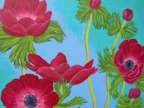 Majenta-Anemones-by-Ruth-Cowell